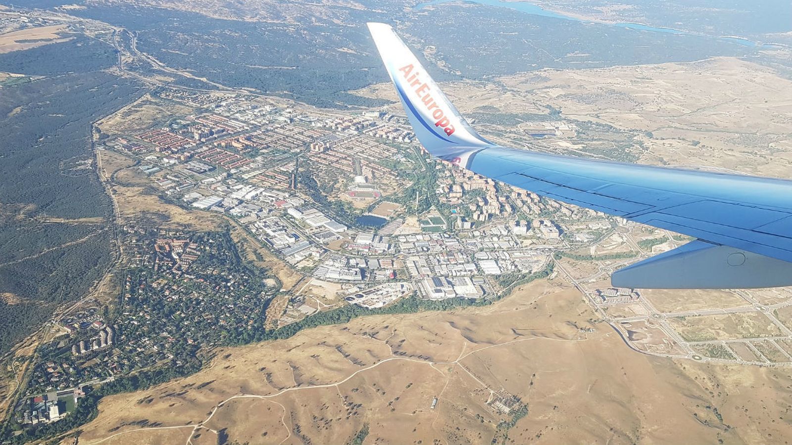 Vista aérea de Tres Cantos (Foto: @alpha3cantos)