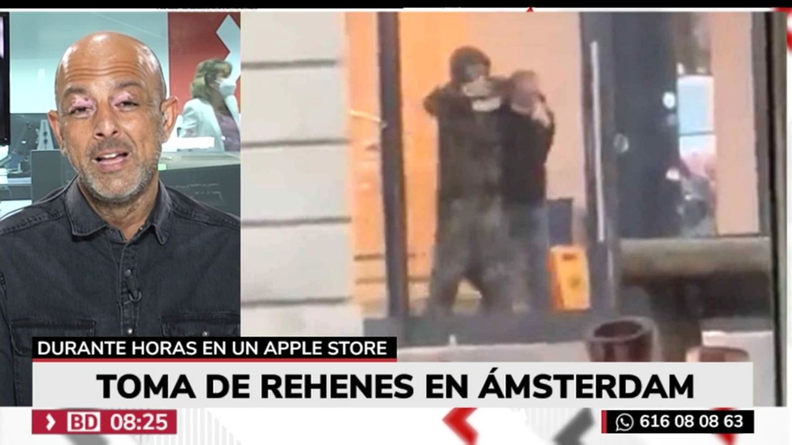 Rehenes en la tienda de Apple en Ámsterdam