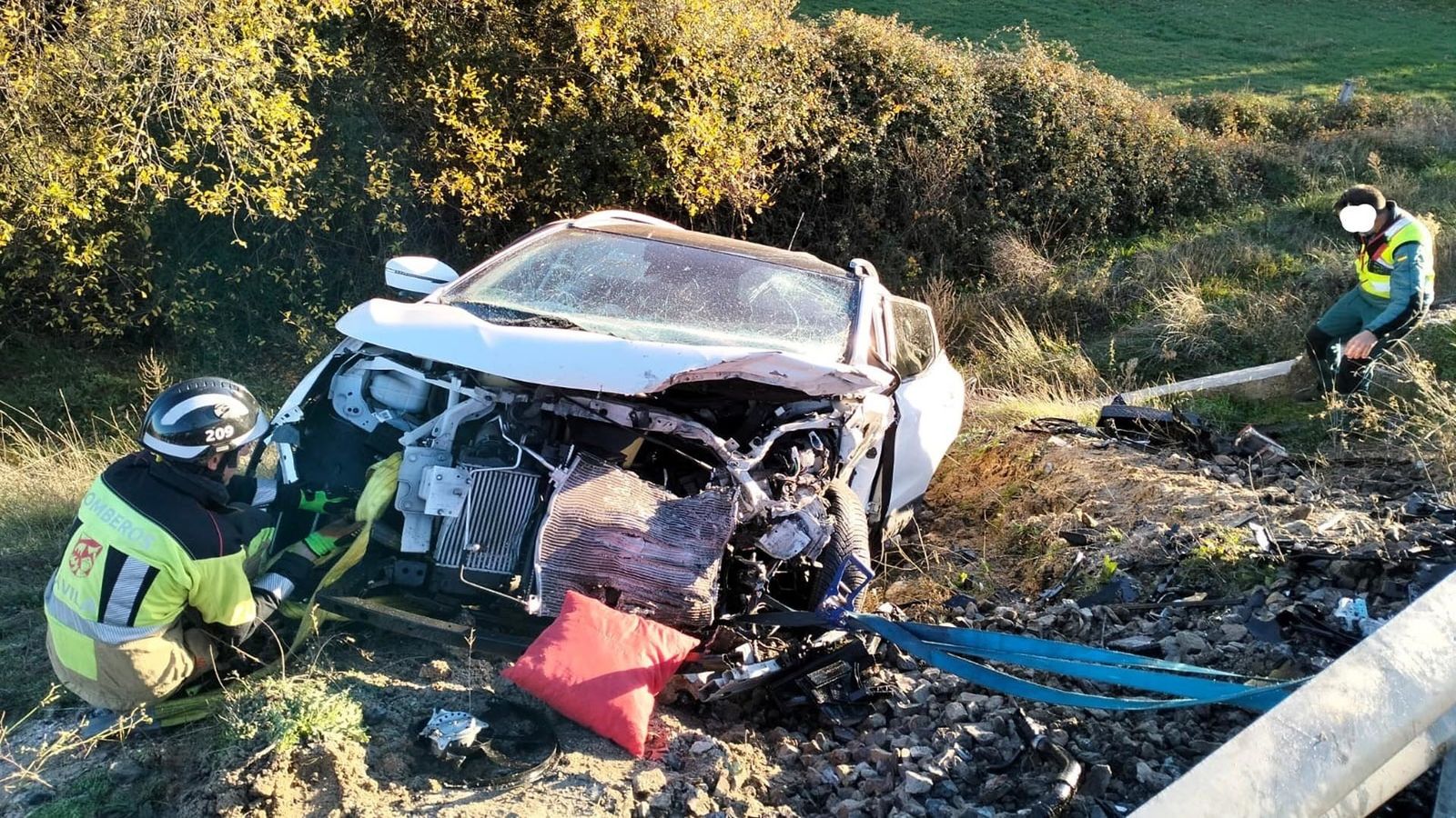Accidente mortal en Avila