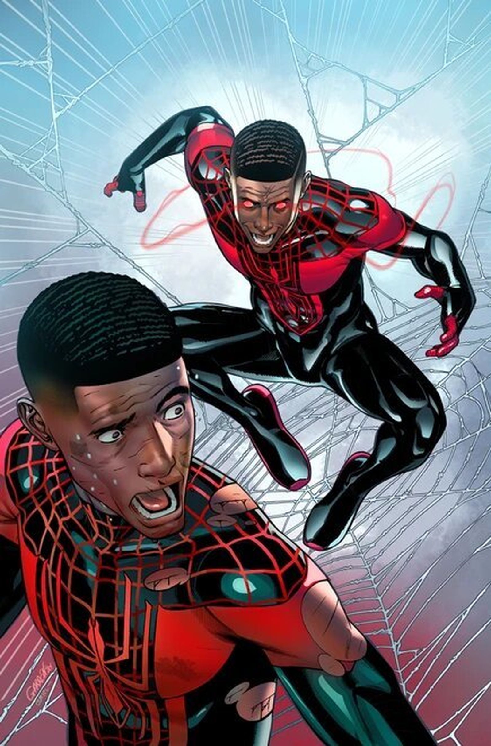 Miles Morales, dibujado por Javier Garrón