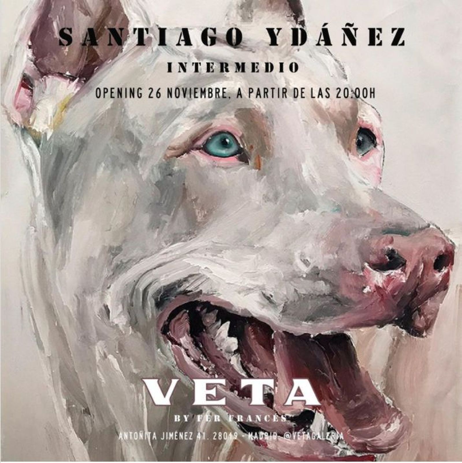 Cartel de la exposición de Santiago Ydáñez en la Galería Veta