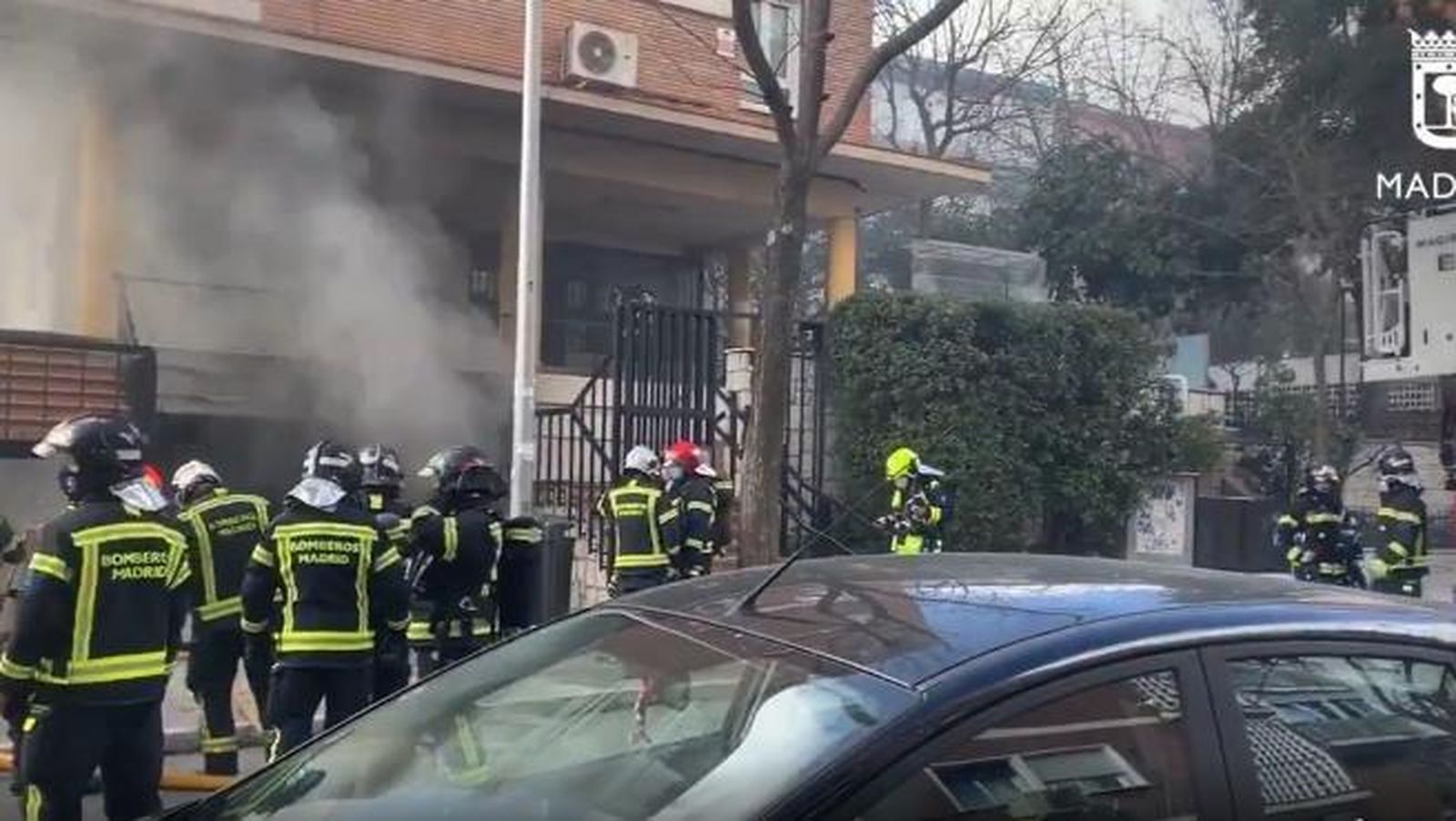Incendio de un bazar en Chamartín