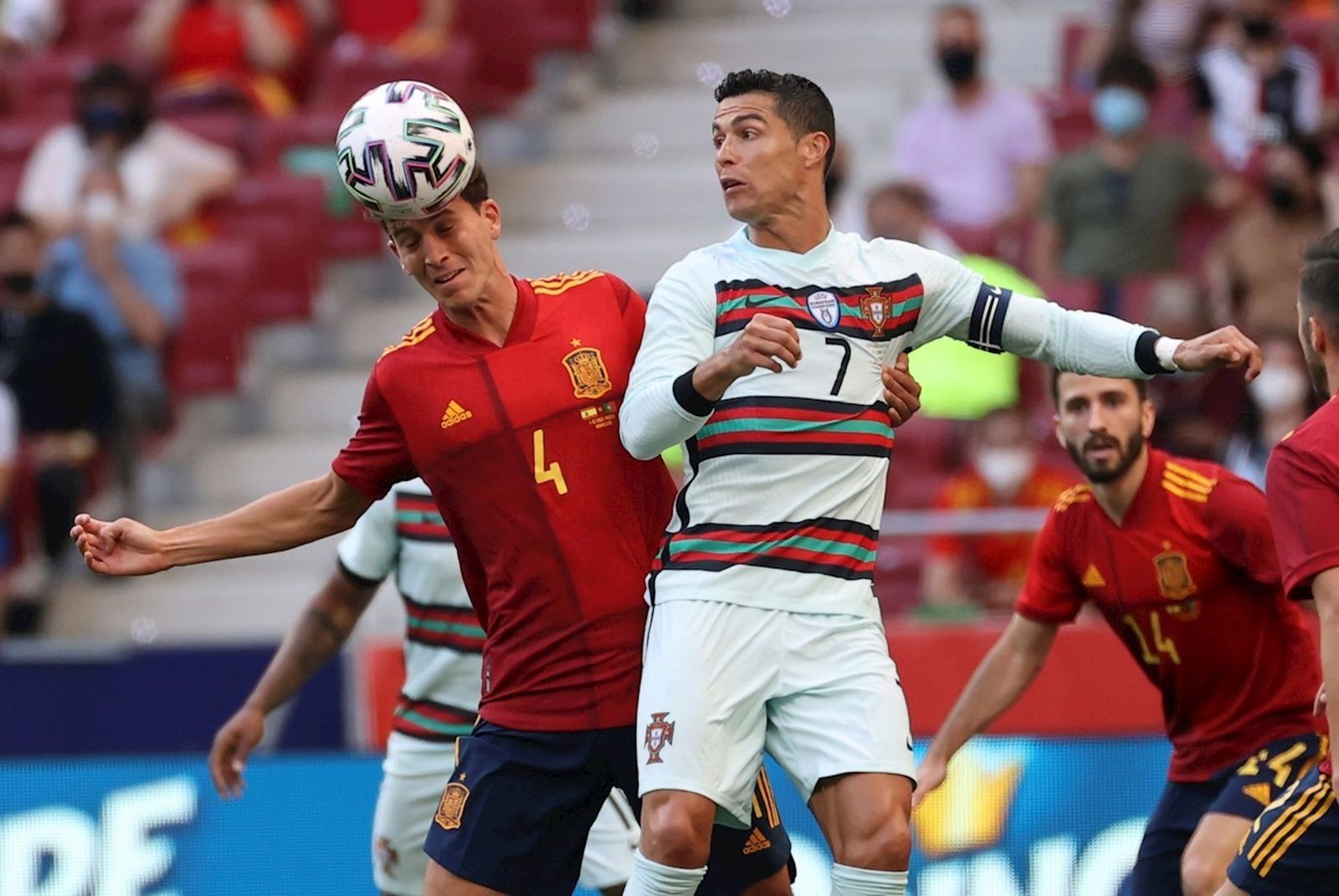 Cristiano Ronaldo y Laporte