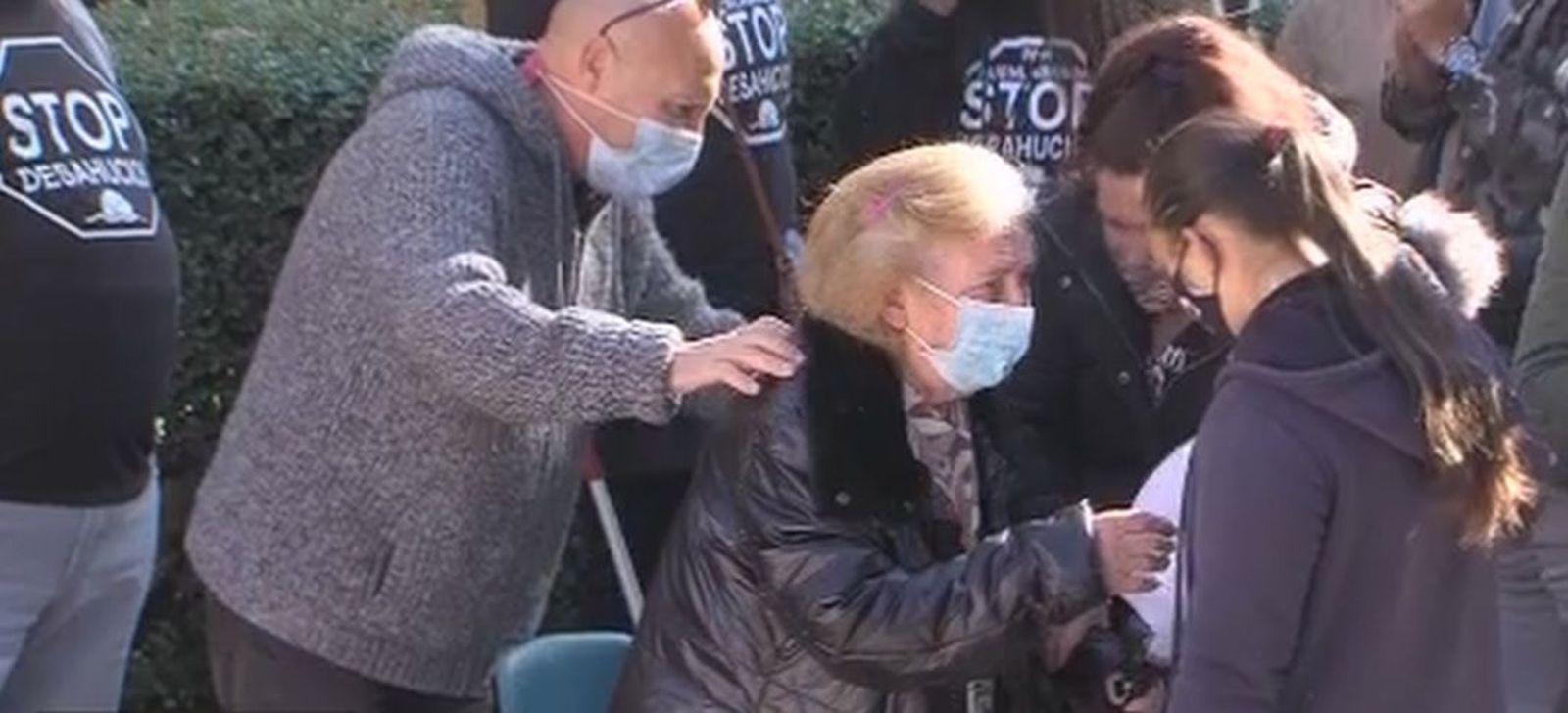 Se suspende el desahucio de Mayte y su familia en Fuenlabrada