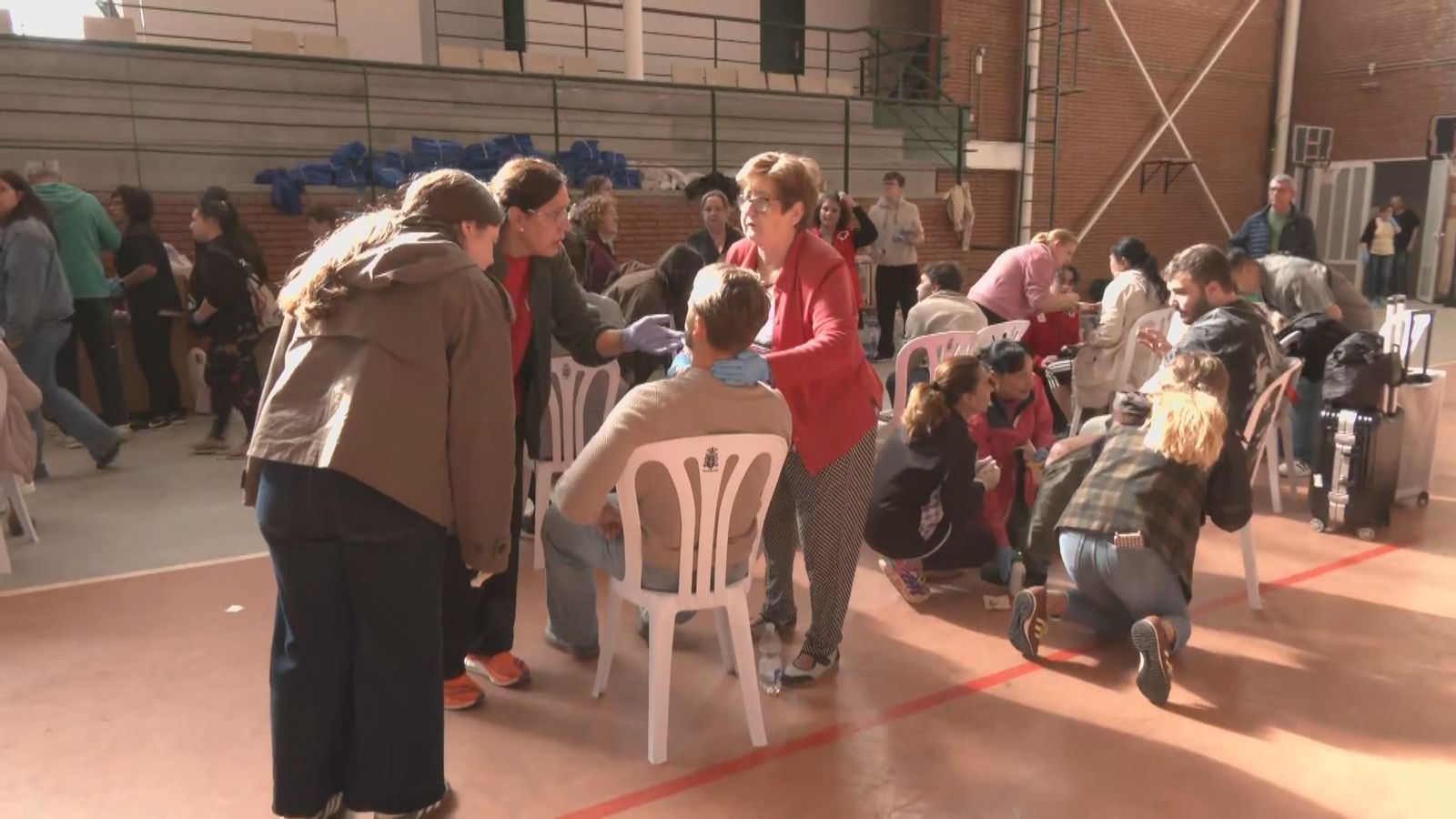 Heridos leves del accidente ferroviario son atendidos en el polideportivo de Urda (Toledo)