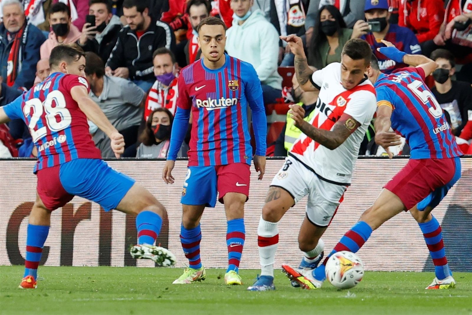 Trejo ante el Barcelona
