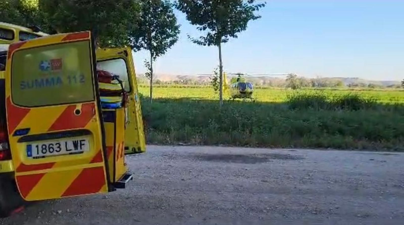 Dos mujeres heridas graves tras un incendio en una infravivienda en Aranjuez