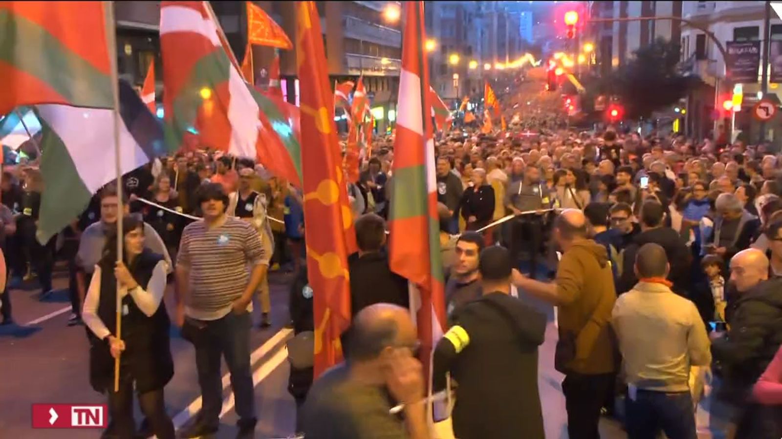 Manifestación de Bildu en Bilbao