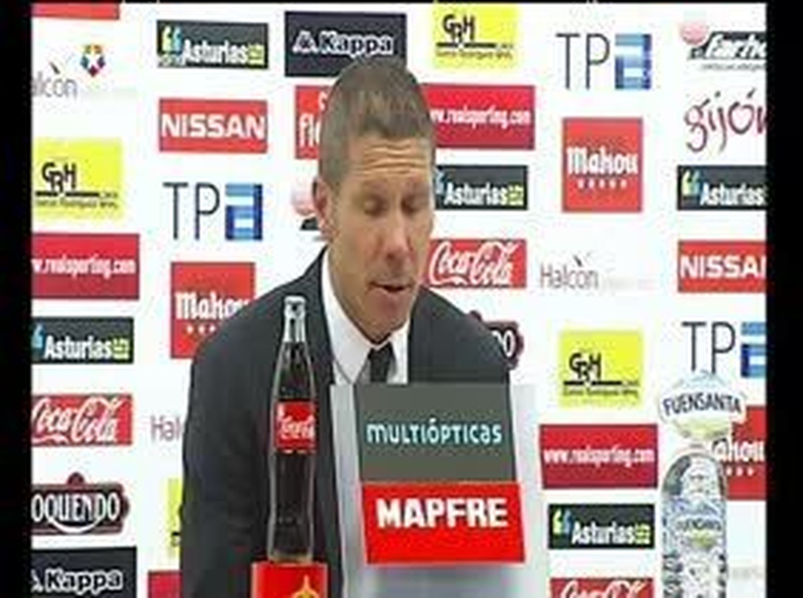 Simeone: "La actuación del portero del Sporting fue clave"