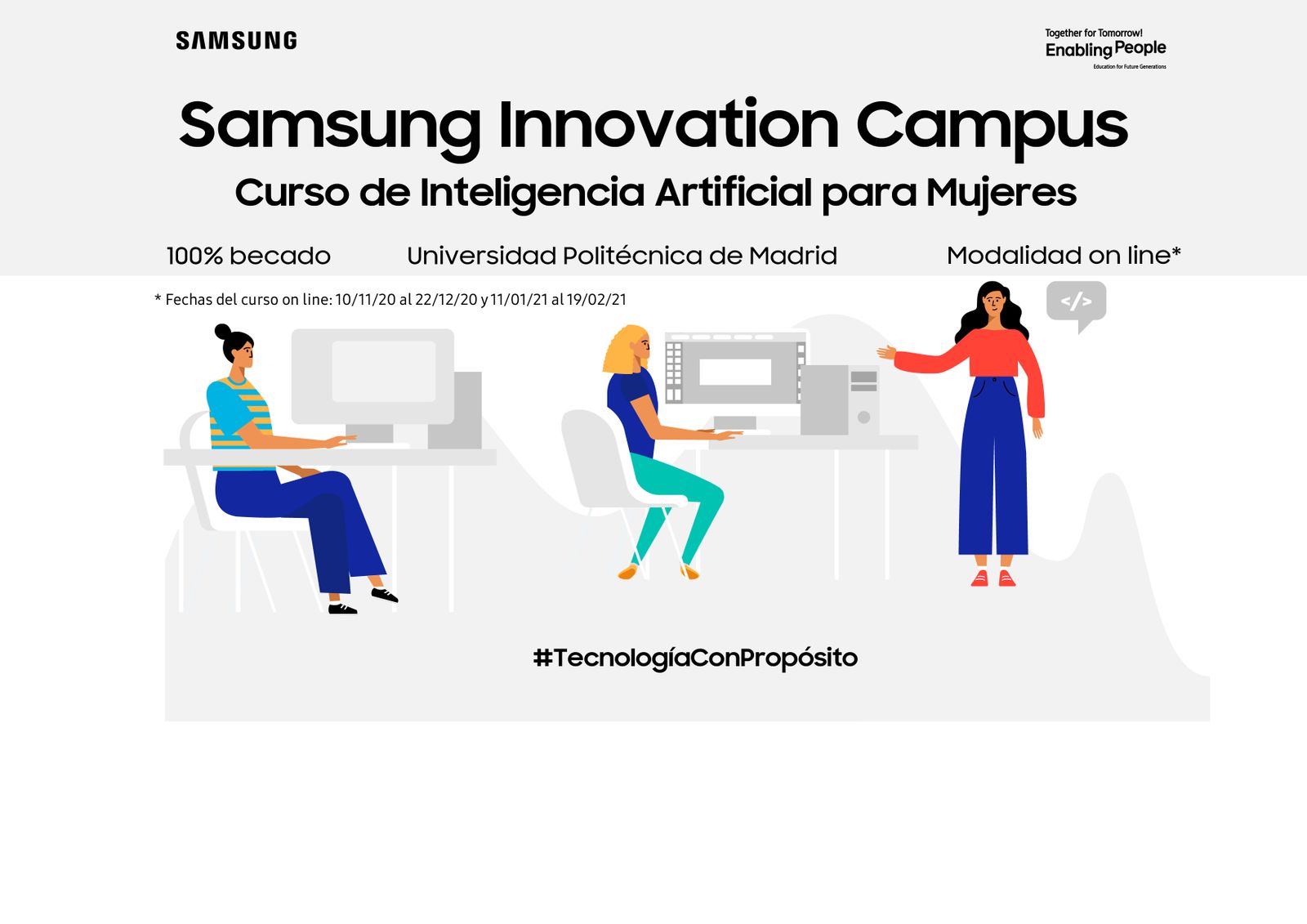 Nueva edición de formación gratuita en Inteligencia Artificial de Samsung dirigida a mujeres