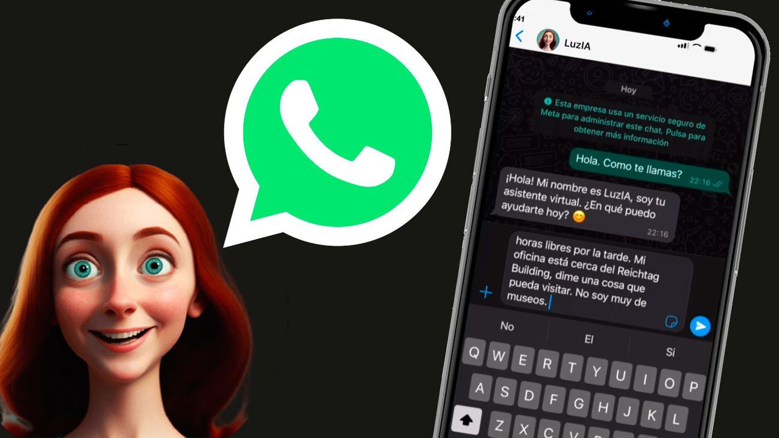 Así es LuzIA, la IA madrileña para WhatsApp que lo mismo que te da una receta, que te pinta, que te transcribe un audio