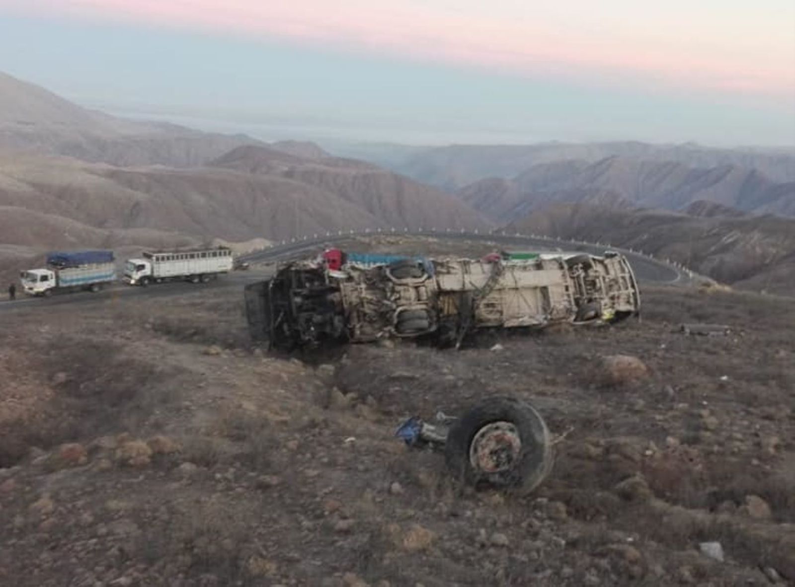 Accidente de un autobús en Perú