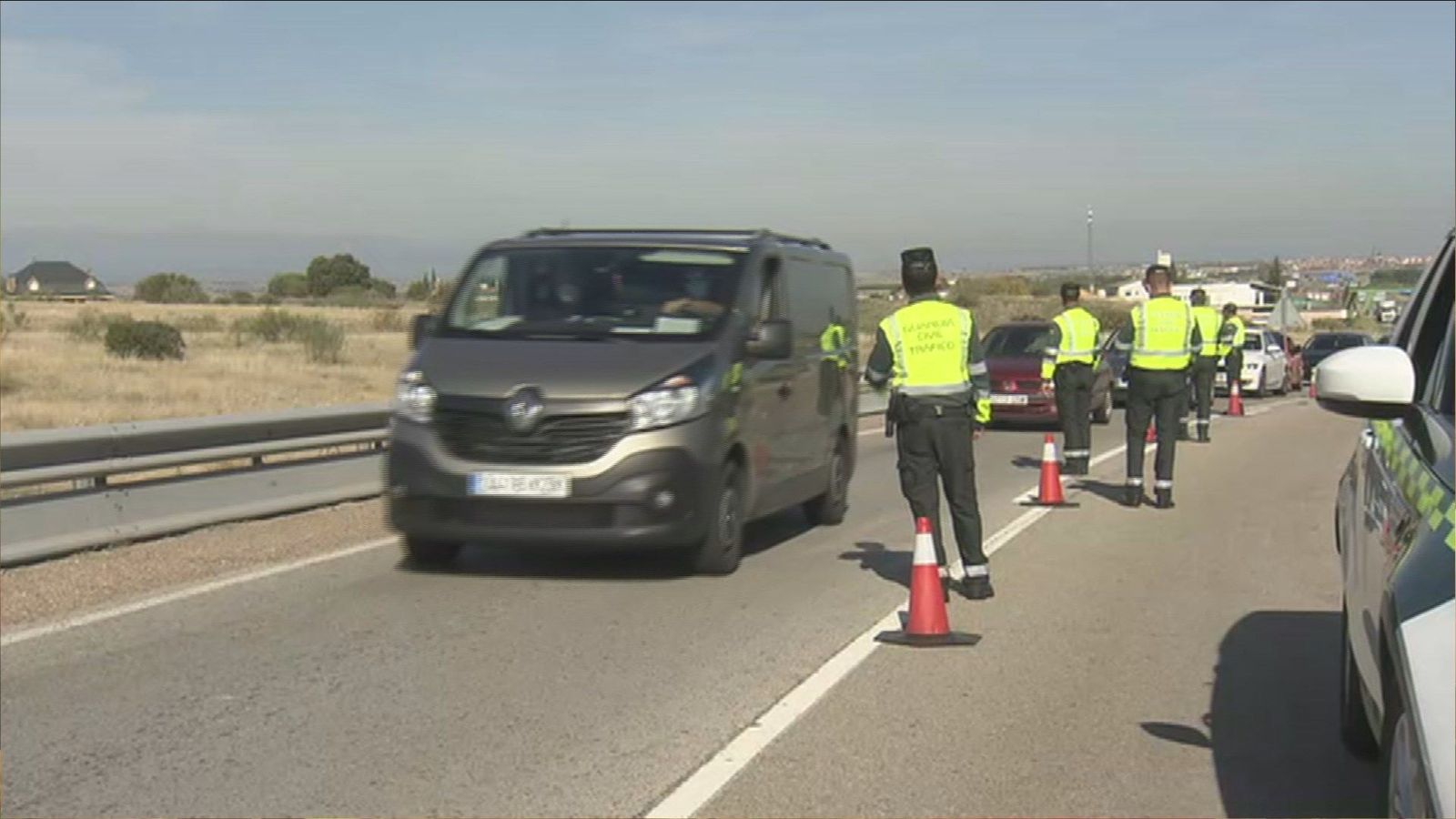 Segundo día de controles selectivos en las carreteras con menor afluencia de tráfico