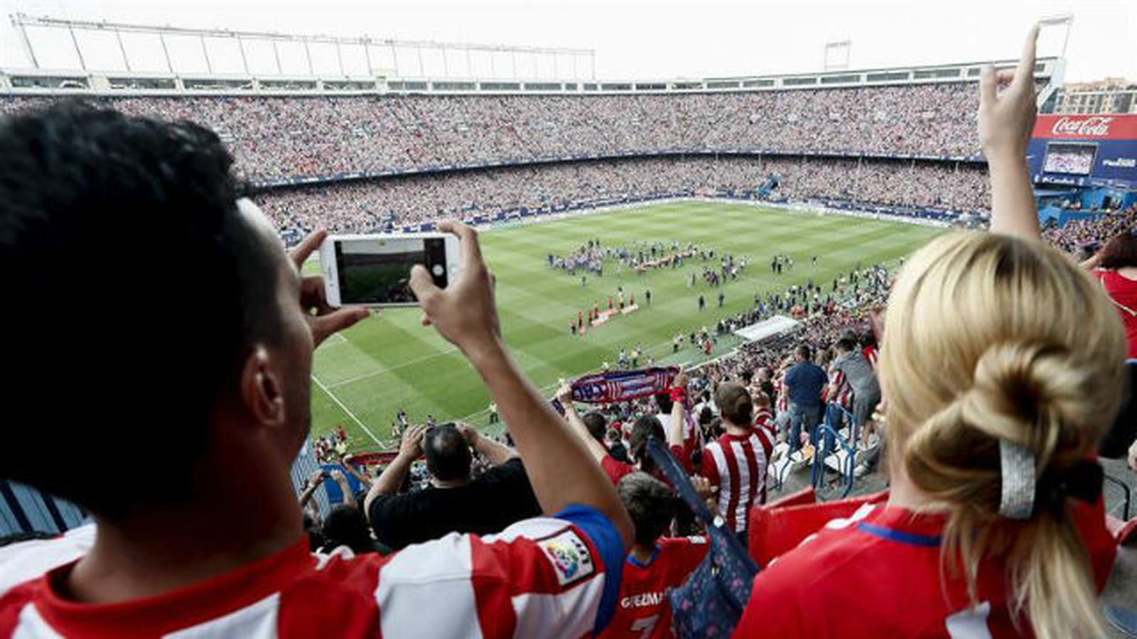 Aficionados en el Vicente Calderón
