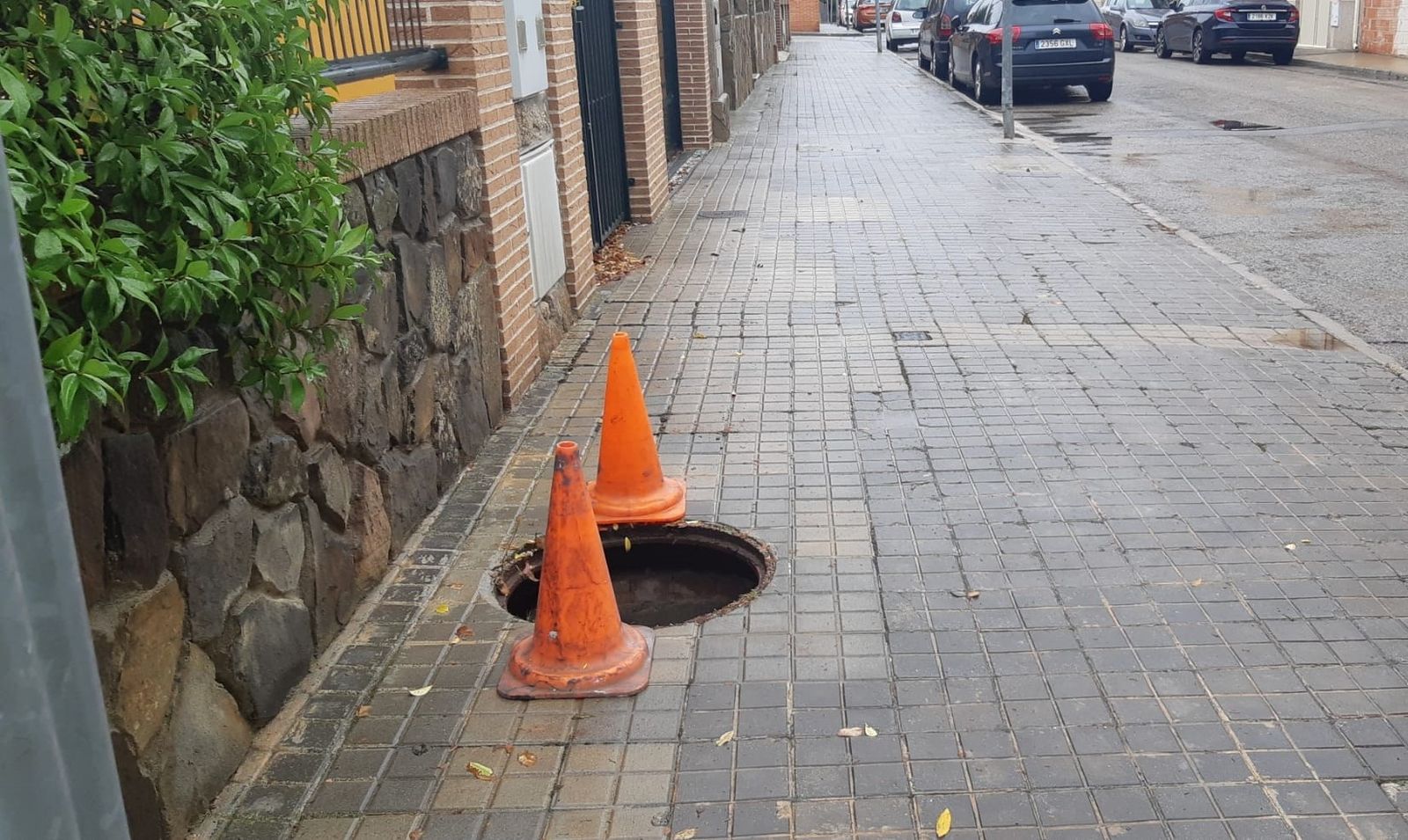 Alcantarilla en Torres de la Alameda