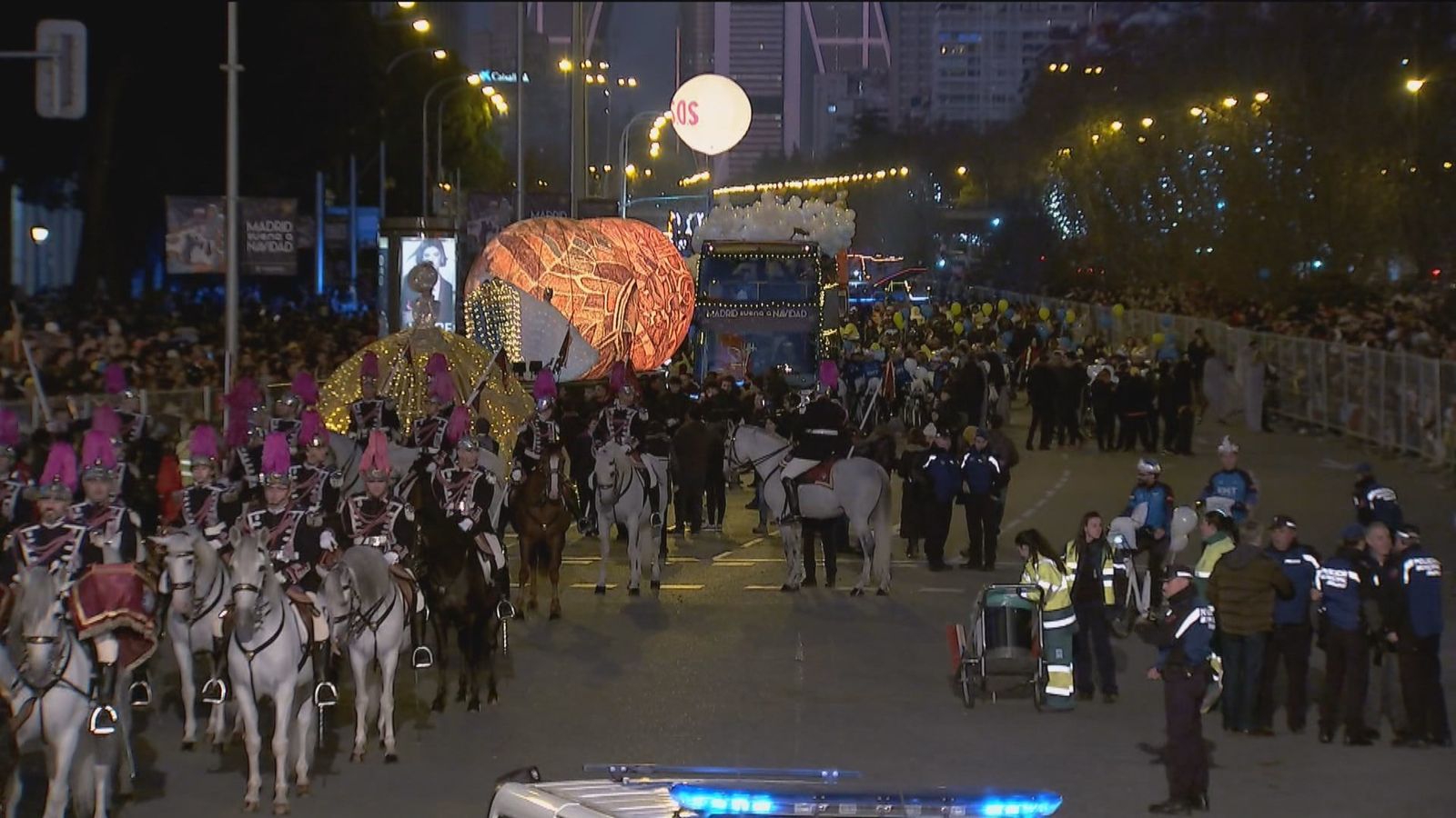 Dispositivo de seguridad en las cabalgatas