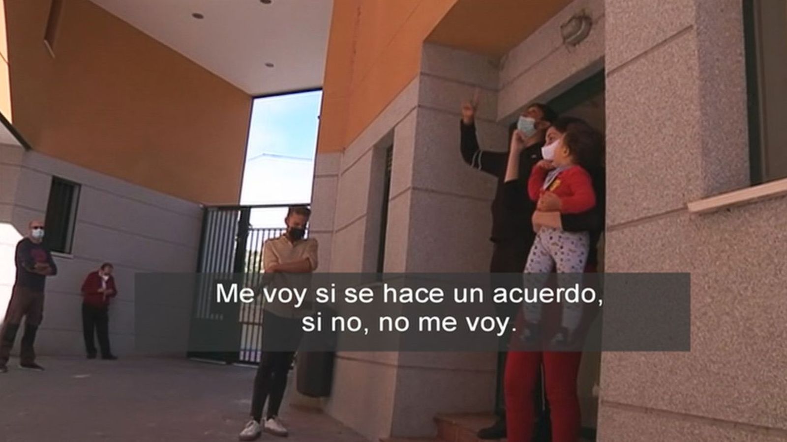 Telemadrid es testigo de un intento de desalojo en Madrid