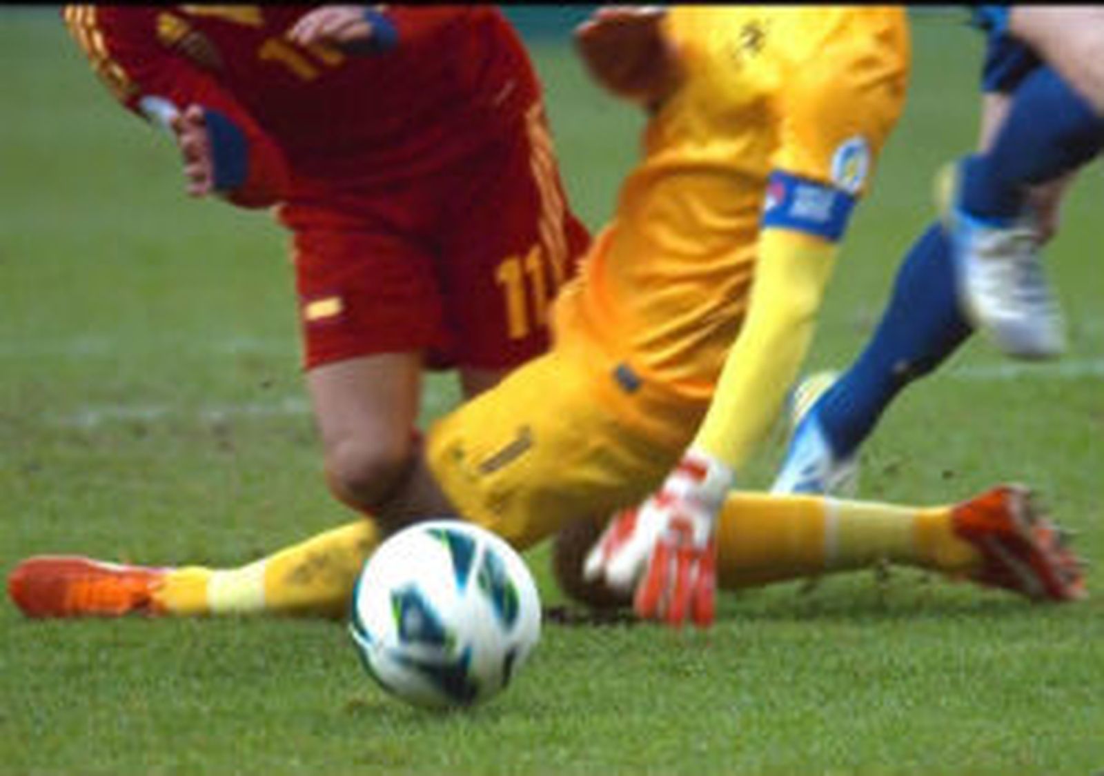 Penalti a Pedro en el Francia-España