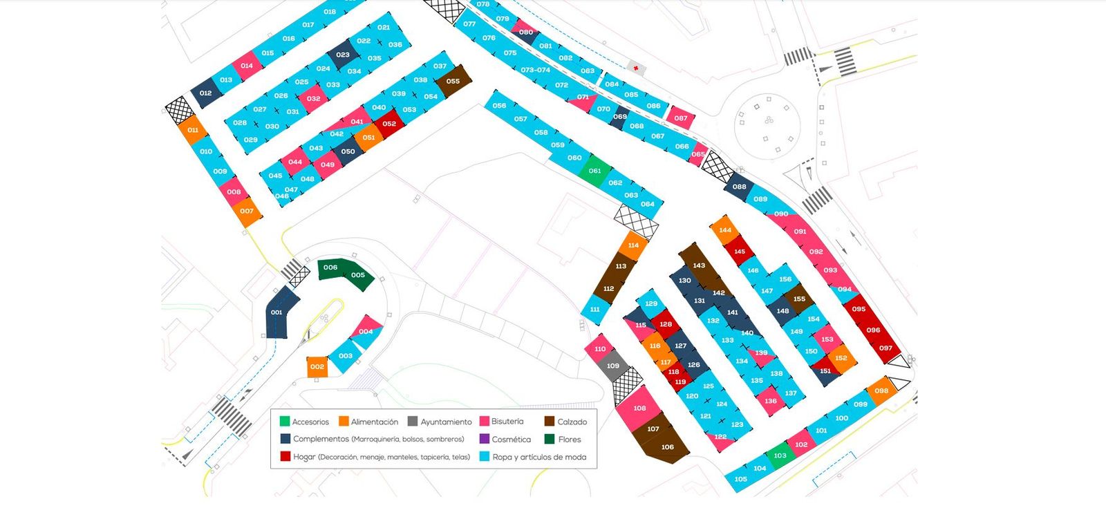 Captura del mapa interactivo del mercadillo de Majadahonda