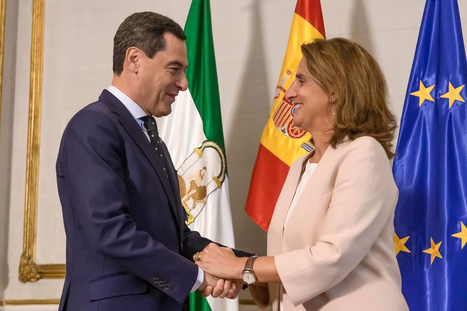 Moreno acuerda con Ribera un aplazamiento del debate  final de la ley de regadíos en torno a Doñana