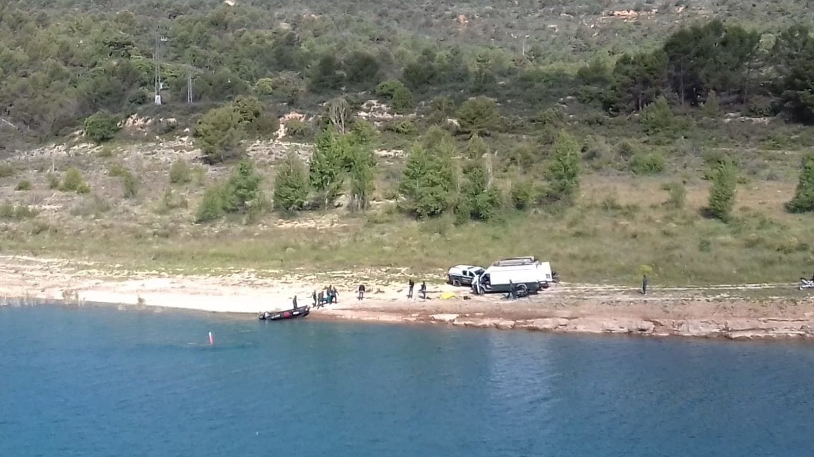 Pantano de Entrepeñas donde se ha encontrado el vehiculo