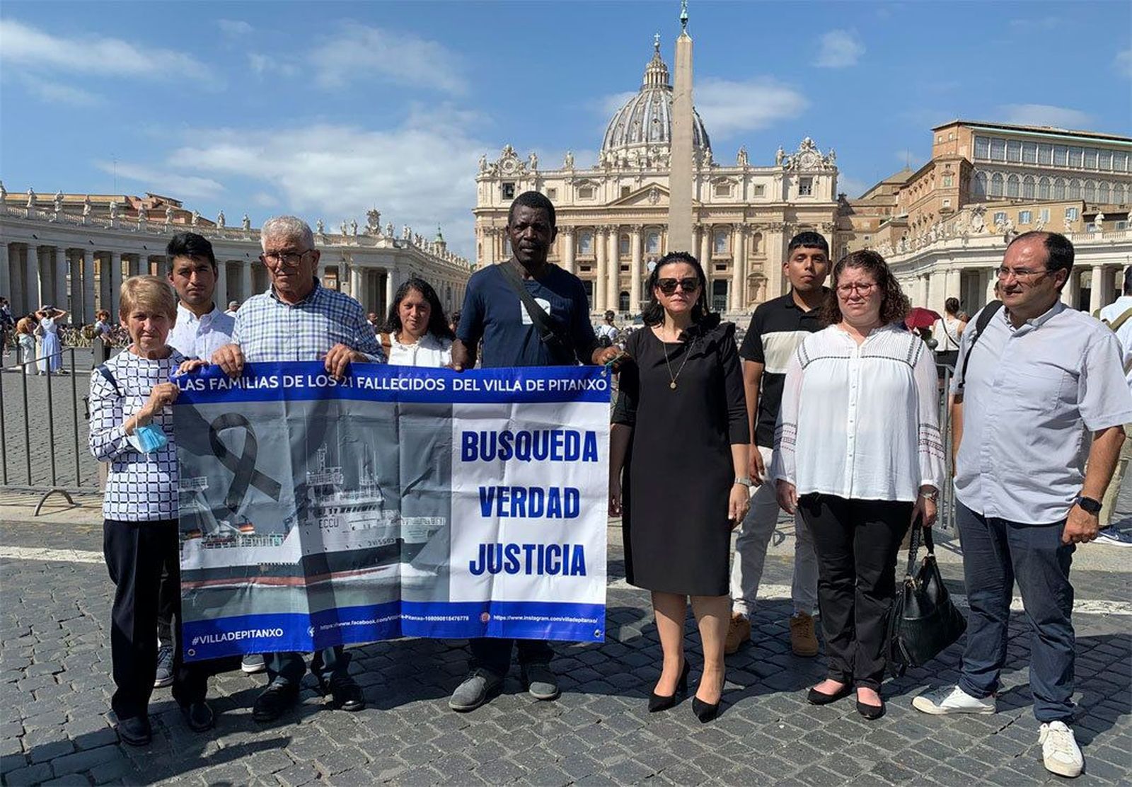 Familiares de víctimas del buque 'Villa de Pitanxo' piden ayuda al Papa