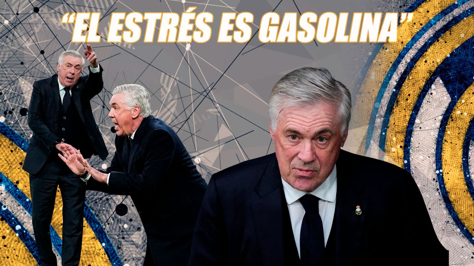 Ancelotti: "El estrés es gasolina para mí, me da energía"