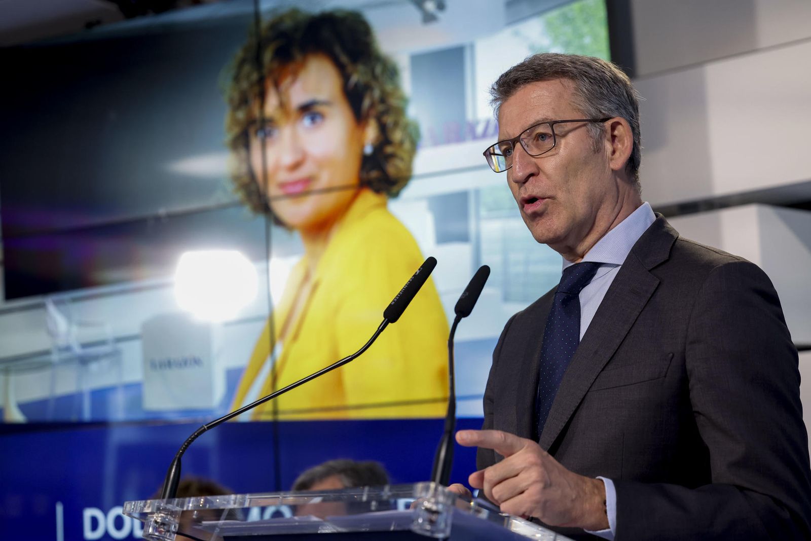 El presidente del Partido Popular, Alberto Núñez Feijóo