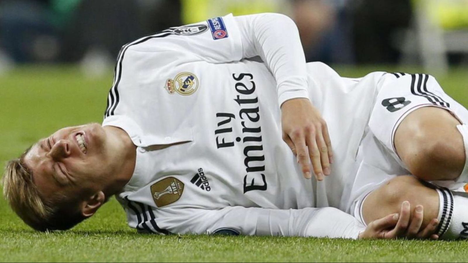 Kroos, 15 días de baja por un esguince de rodilla