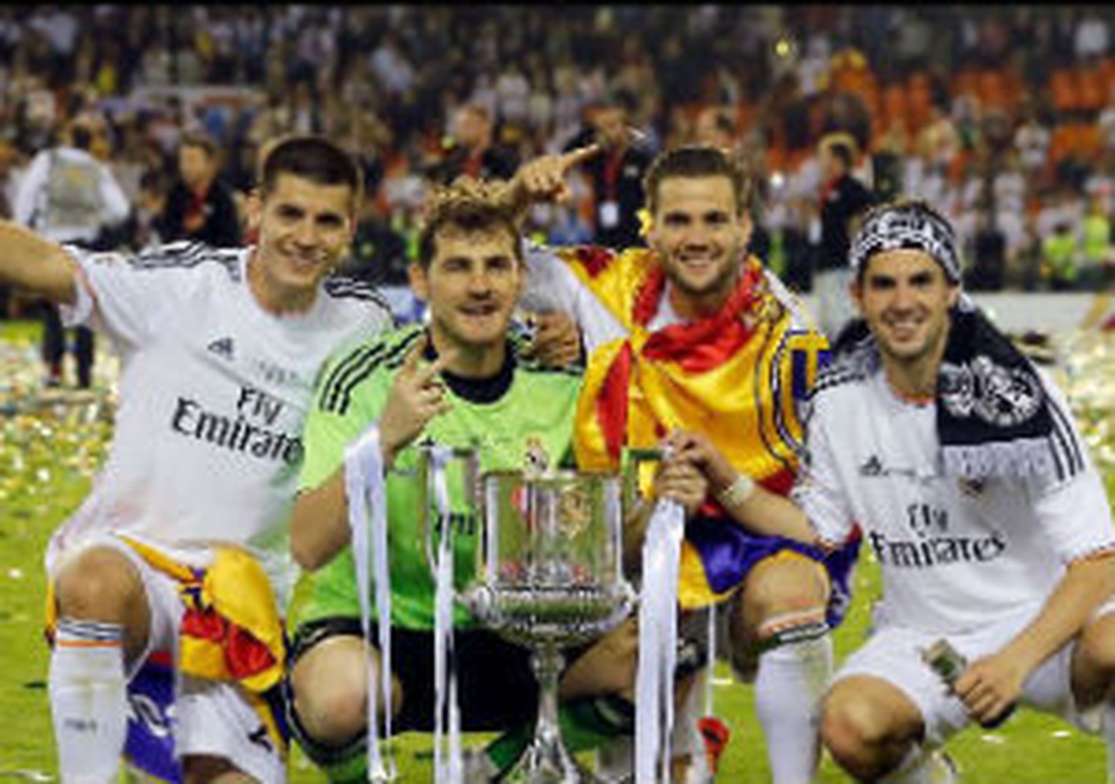 Celebración del título de Copa del Real Madrid