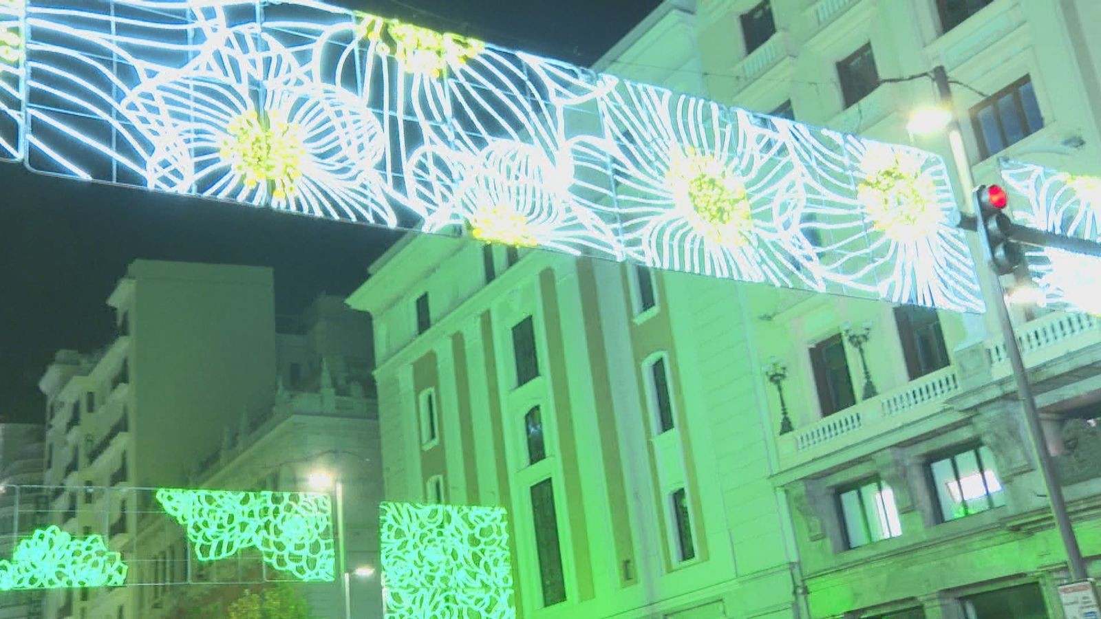'Jardín Vertical' de luces de Navidad