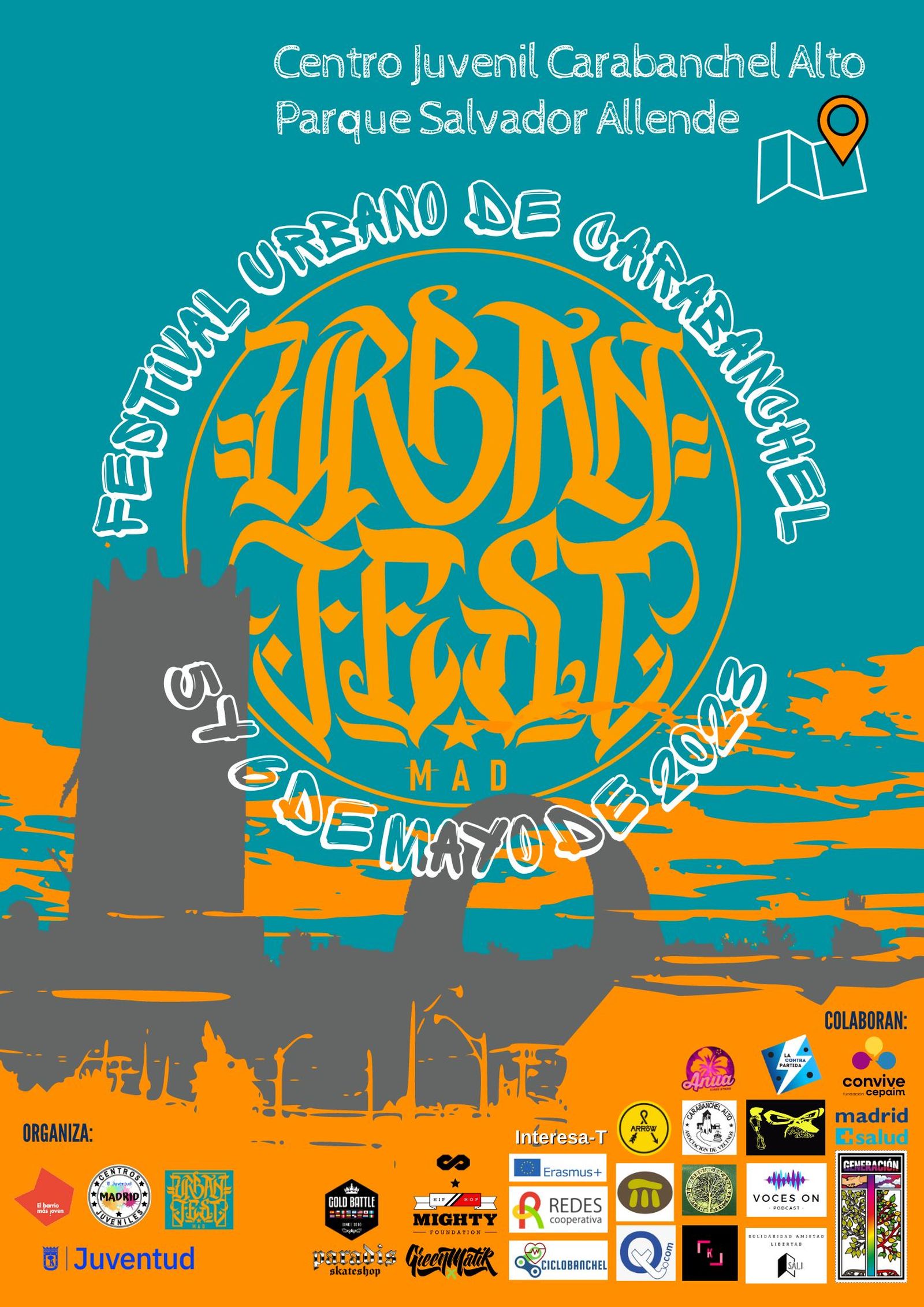 Cartel del Festival Urbano de Carabanchel