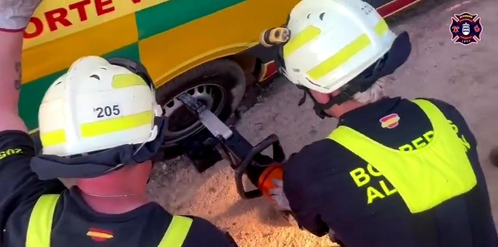 Doble rescate de los Bomberos de Alcorcón