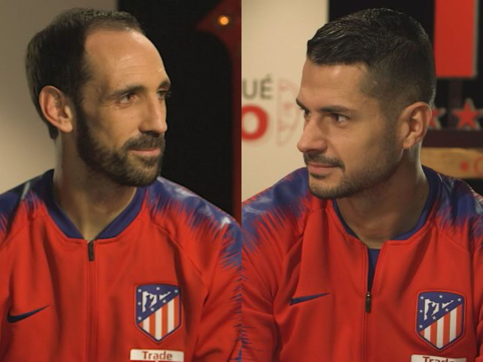 Juanfran y Vitolo: "Hay que dejar sin espacios al Barça"