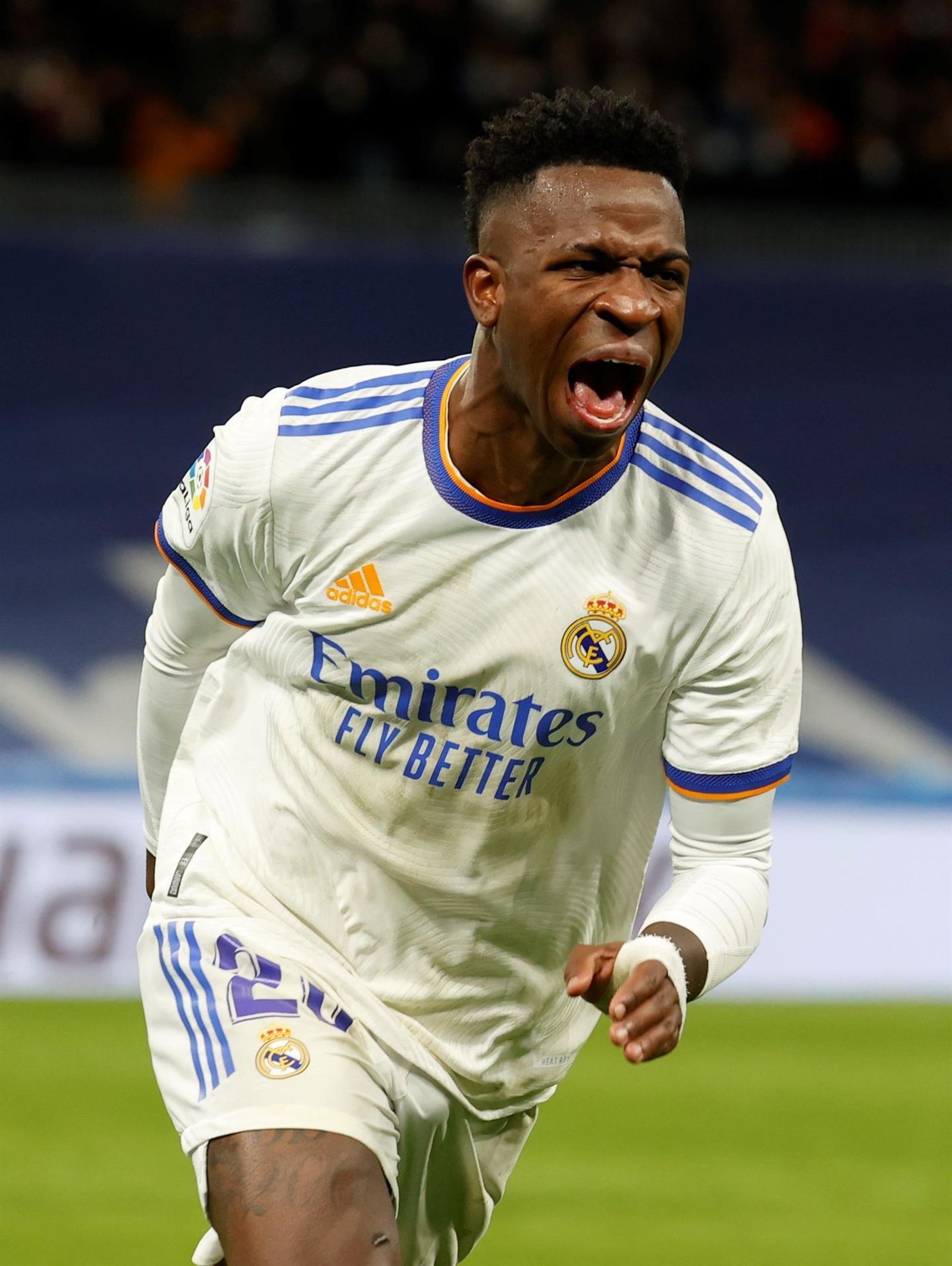 Vinicius celebrando el segundo gol frente al Sevilla