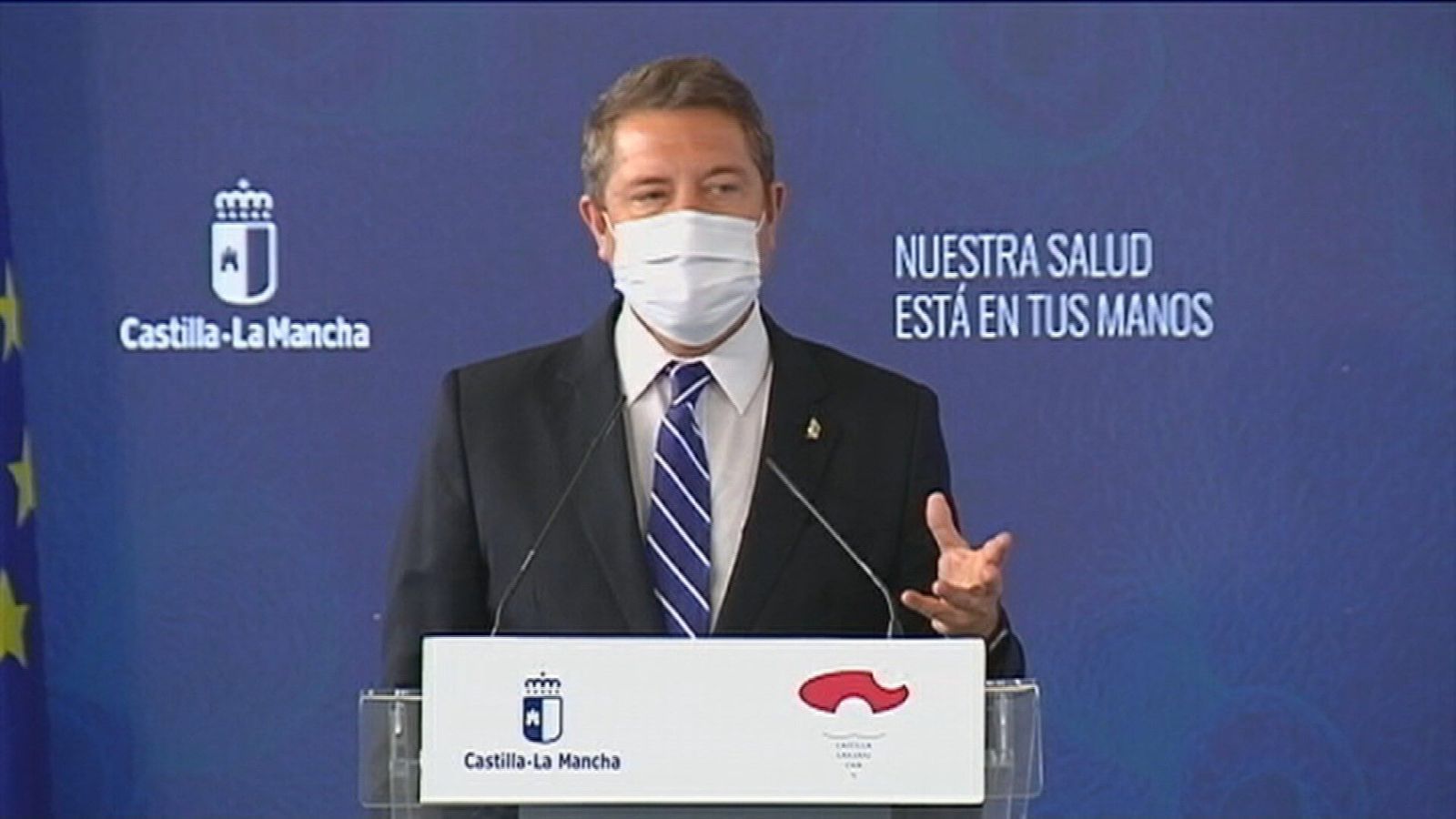 Page dice que el 80% de los casos de la región proceden de "la bomba vírica" de Madrid