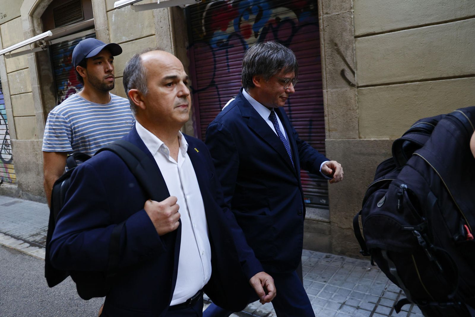 Jordi Turull acompaña a Puigdemont en su reaparición en España