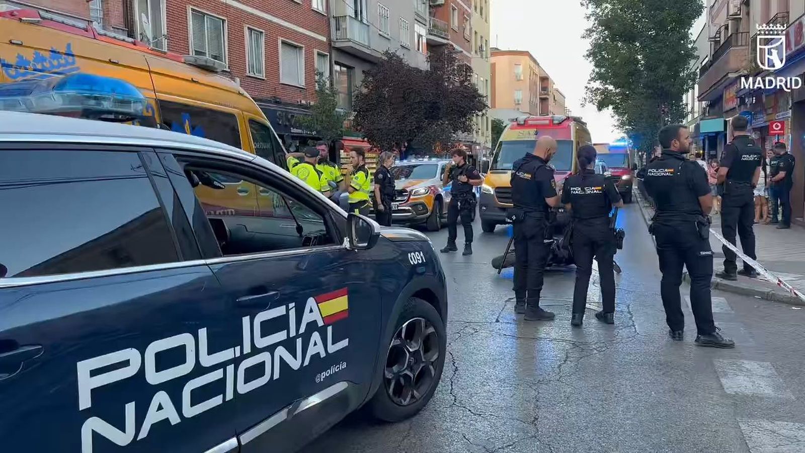 Atropello de una mujer de 64 años en Usera
