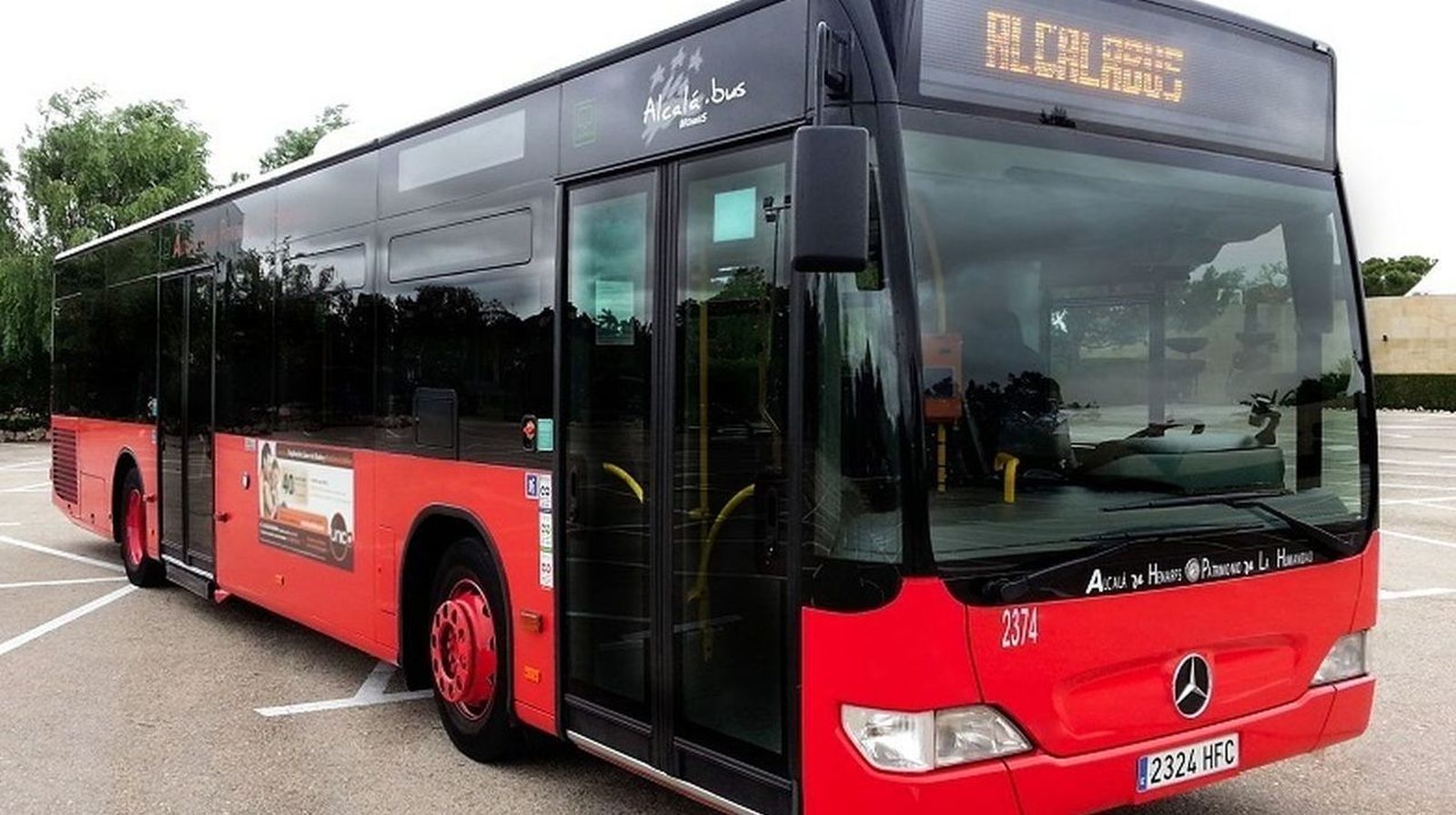 Uno de los autobuses de Alcalá de Henares