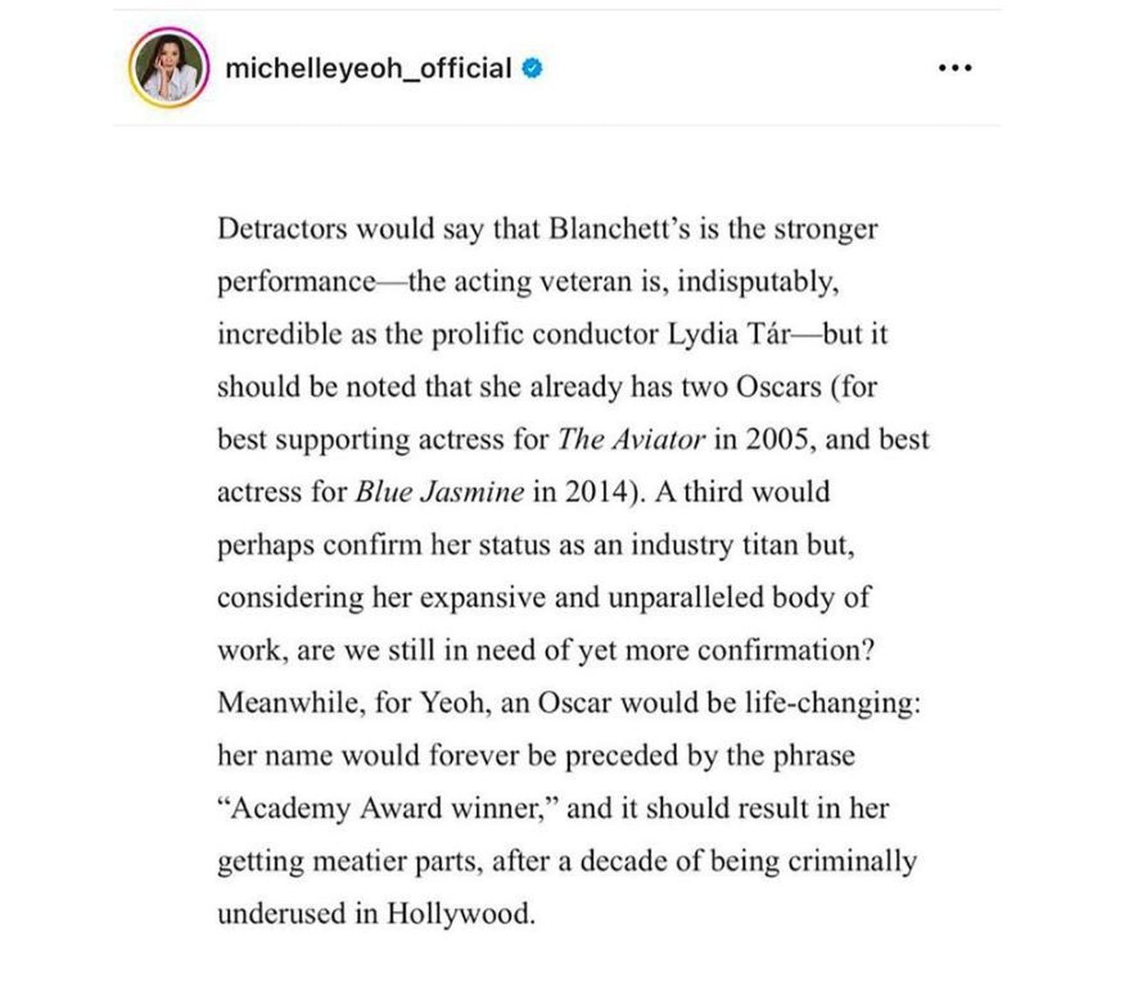 IG Michelle Yeoh