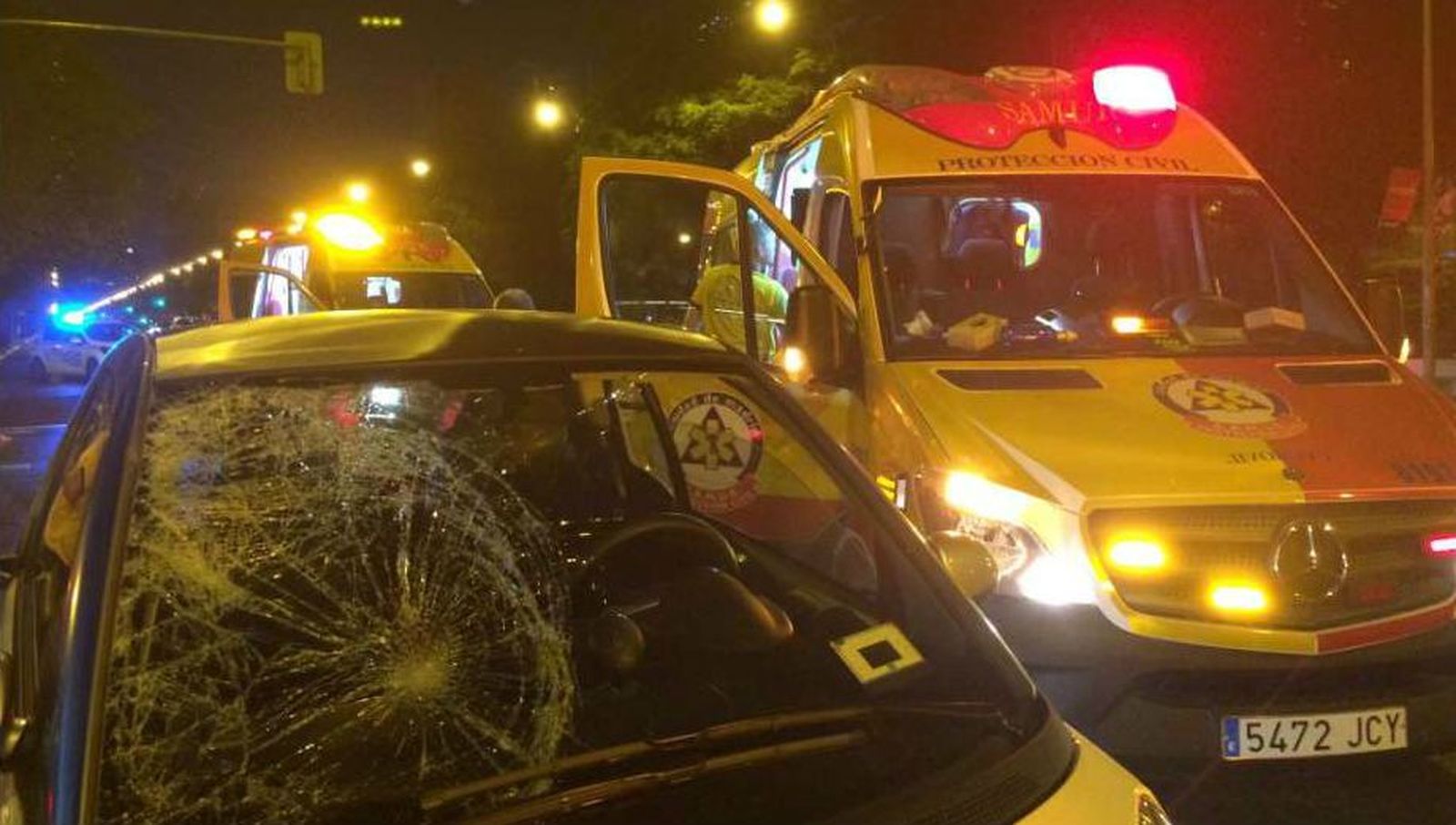 Herida grave una mujer al ser atropellada en un paso de peatones de la Castellana