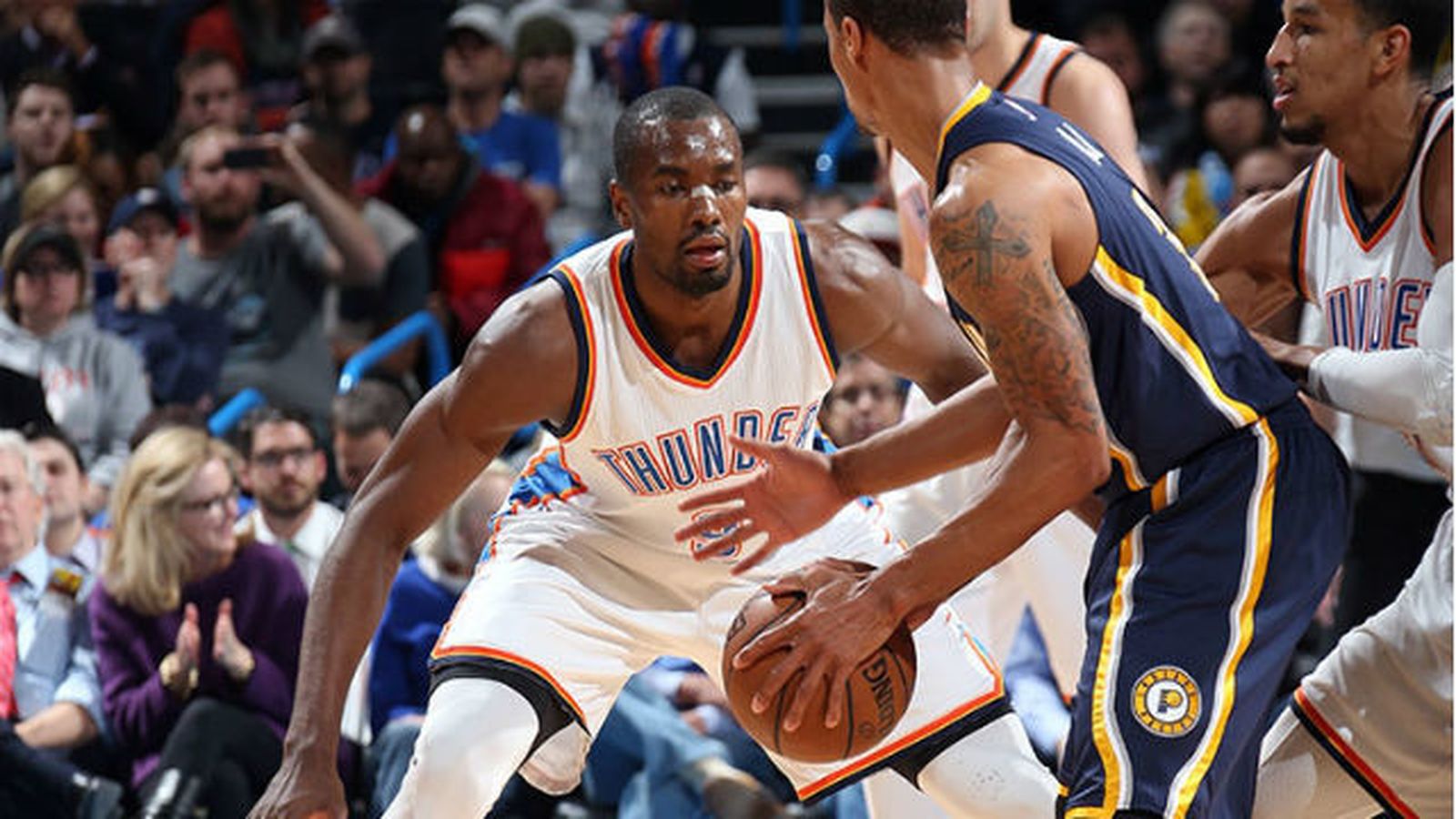Serge Ibaka ante los Pacers