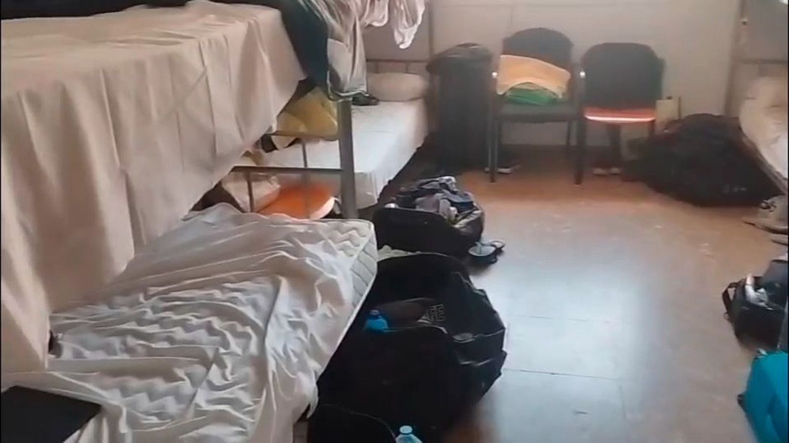 Estas son las penosas condiciones en que viven los policías desplazados a Ceuta