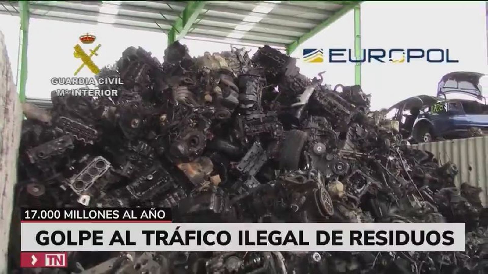 Detenidas once personas por exportar a países pobres residuos peligrosos