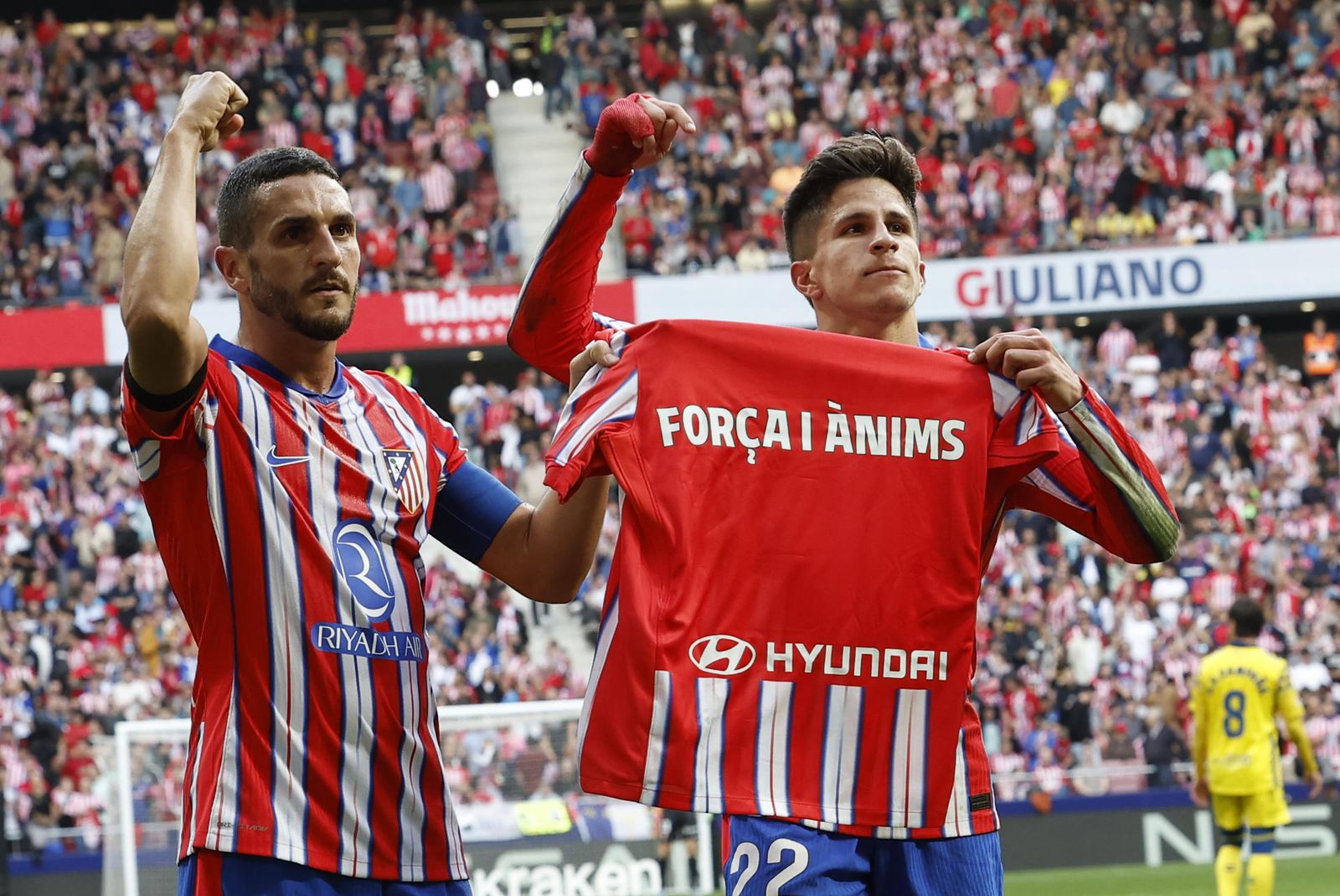 Koke y Giuliano Simeone