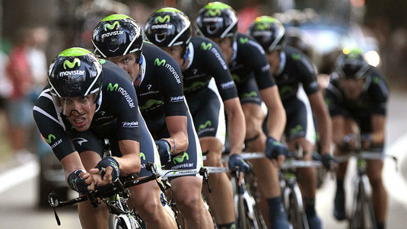 Movistar en una crono