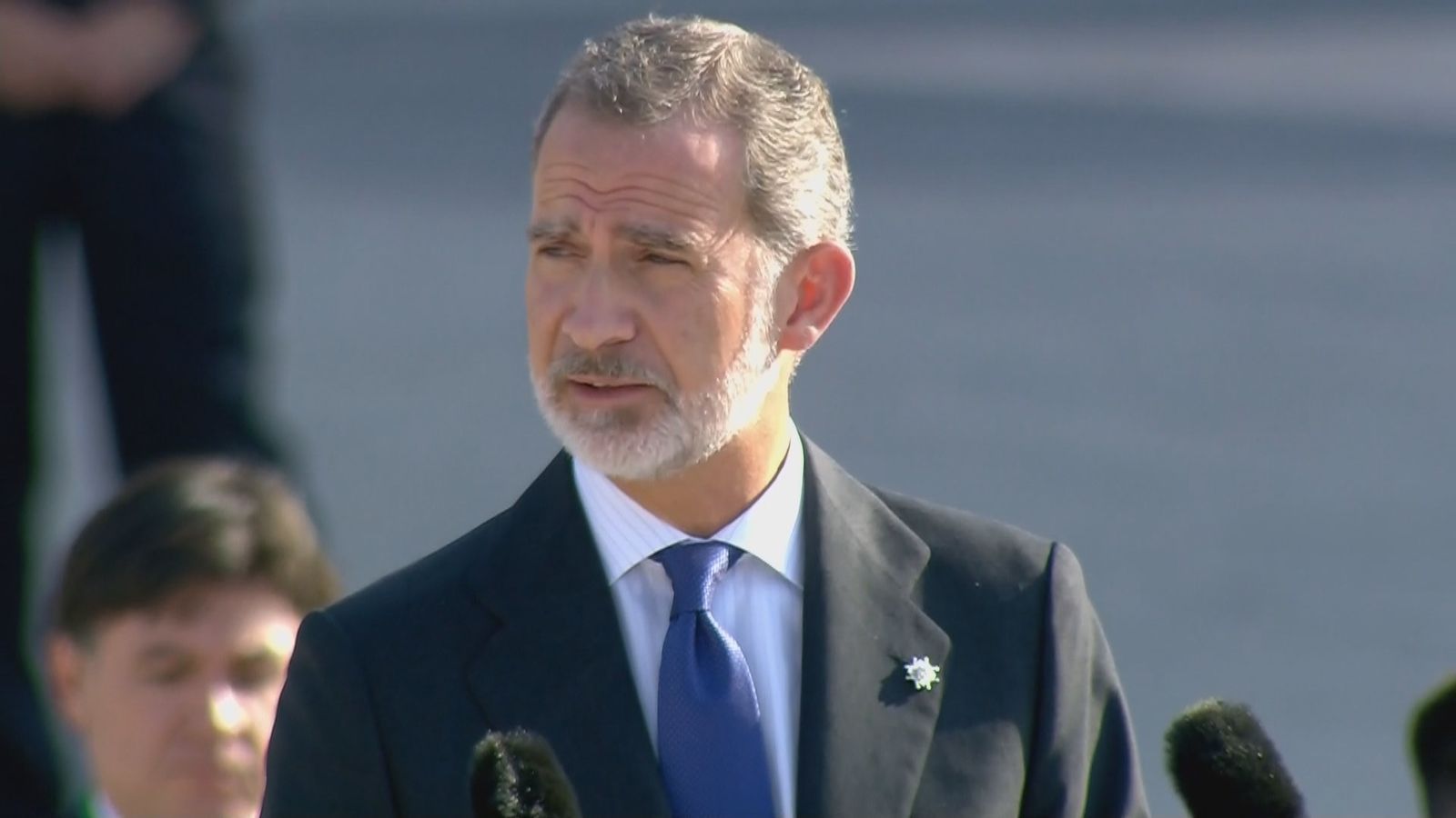 Felipe VI en el homenaje a las víctimas de la pandemia
