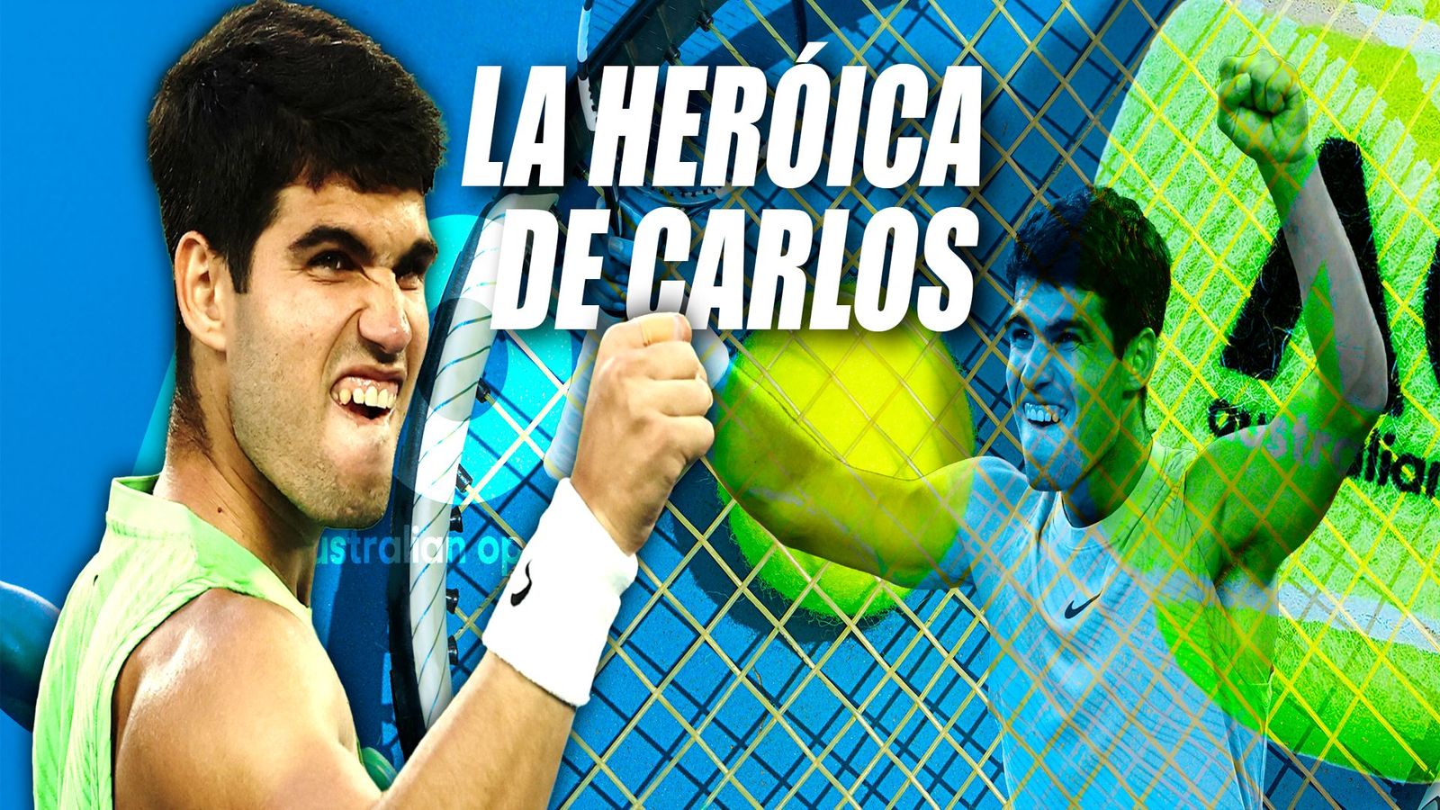 Open Australia: Alcaraz, intratable a cinco sets e infalible con 2-0