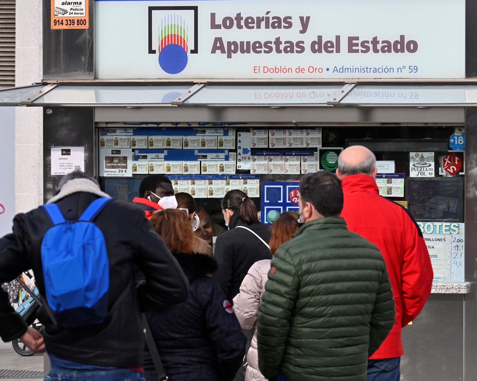 Administración de Lotería 'El Doblón de Oro' en Madrid