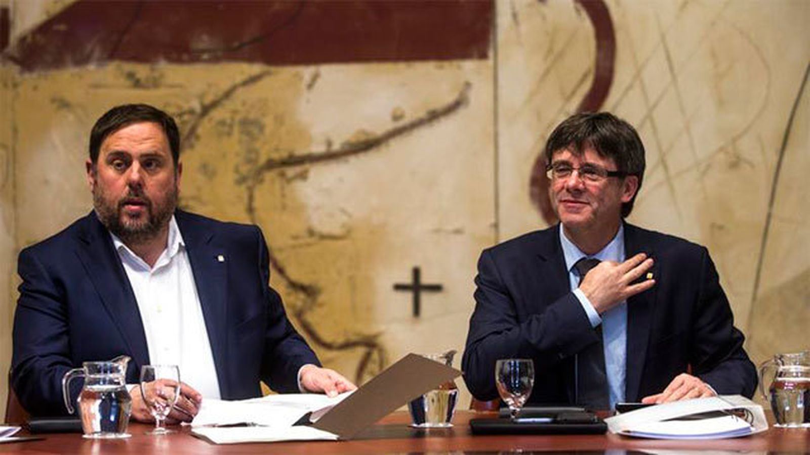 Oriol Junqueras y Carles Puigdemont